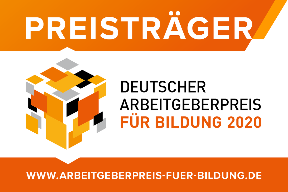Flyer vom deutschen Preisträger für Bildung 2020