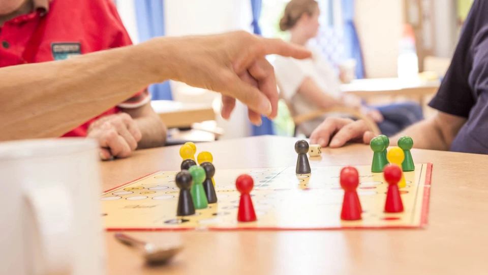 Spielbrett von Mensch &Auml;rger Dich Nicht.