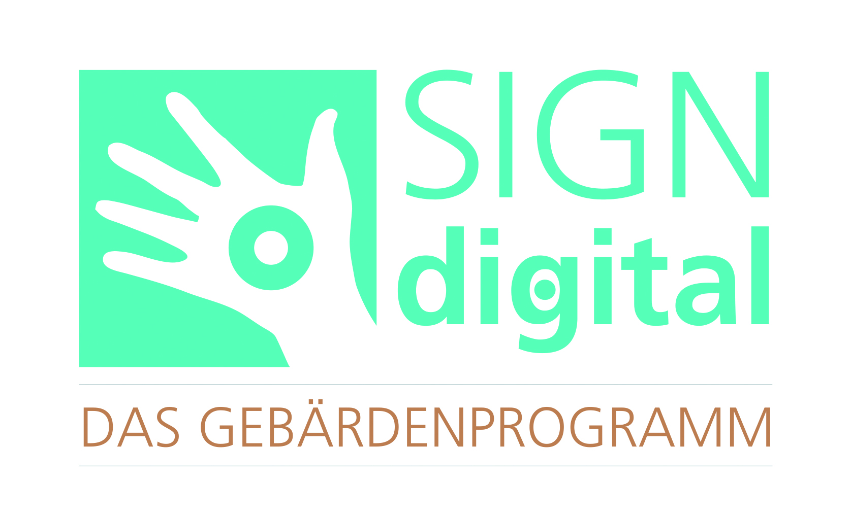 Logo vom SIGN digital "Das Gebärdenprogramm"