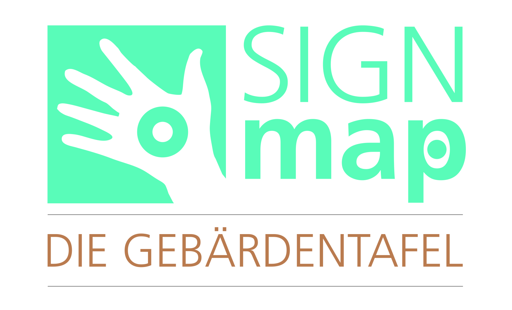 Logo vom SIGN map "Die Gebärdentafel"