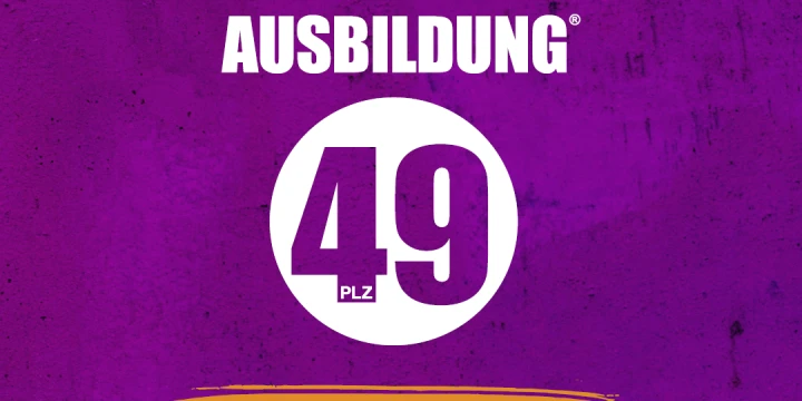 Ein Plakat der Ausbildungsveranstlatung: "Ausbildung 49."