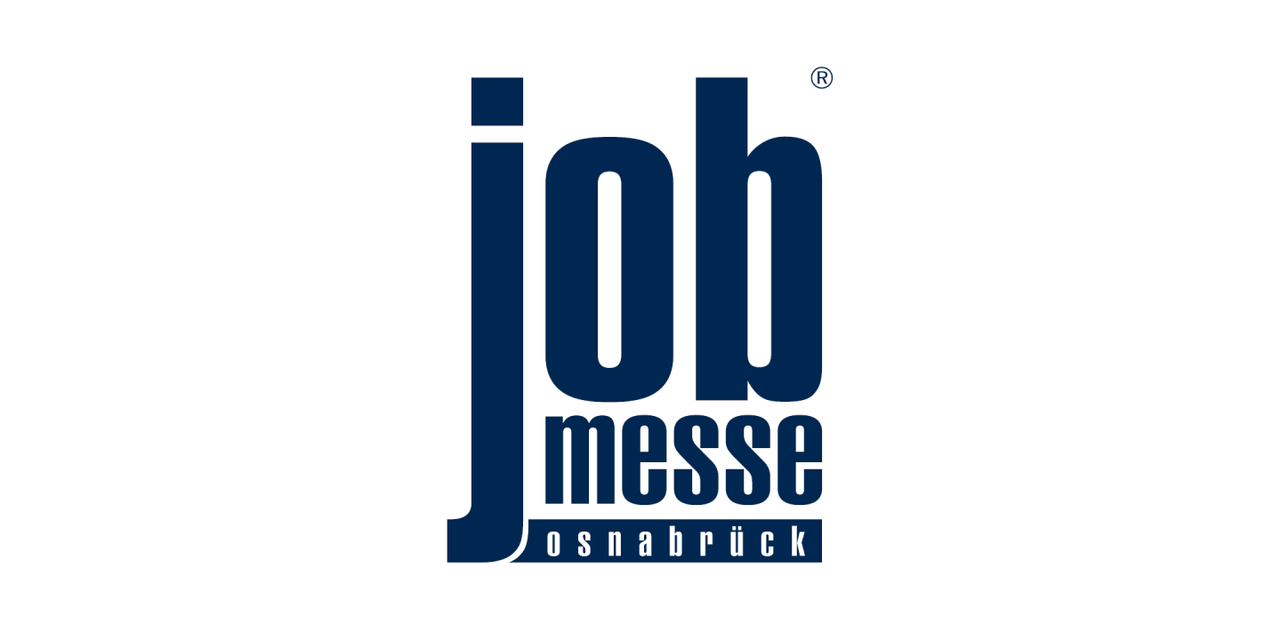 Ein bild mit dem Logo der Jobmesse Osnabrück.